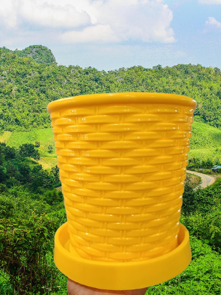 Picture of 7.5 inch Cane Planter With tray  1 pcs