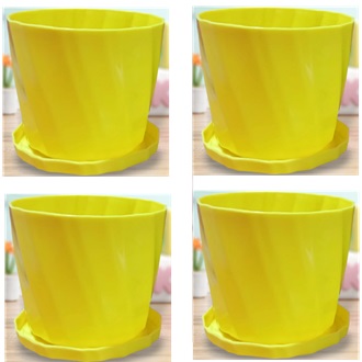 Picture of Camellia 6 Inchi planter with tray 4 pcs