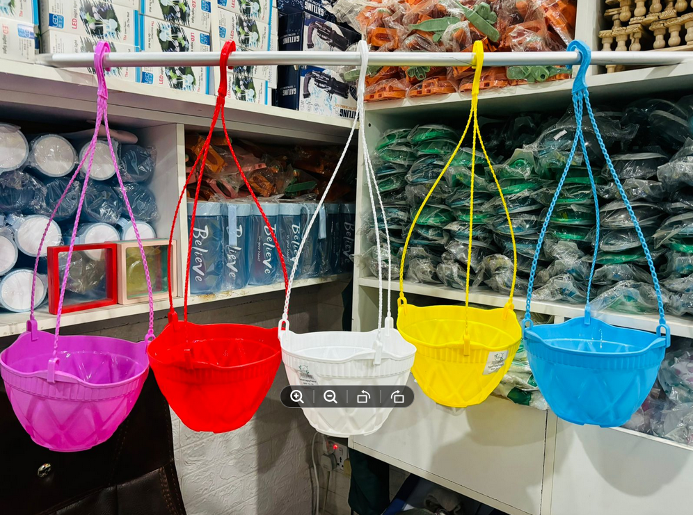Picture of Diamond Hanging Planter Flower pot ( 8 inch - 4 pcs )