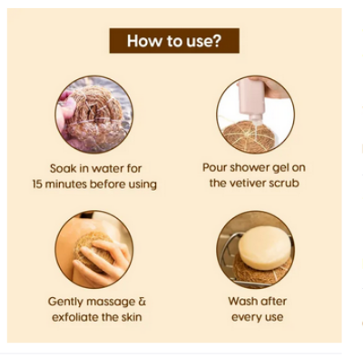 Picture of Scrubber Organic Round Shower Loofah & Bath Sponge - Body Brush