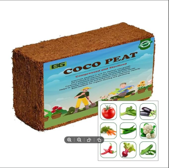 Picture of Coco Peat Block 500gm Compressed Coco Peat Block