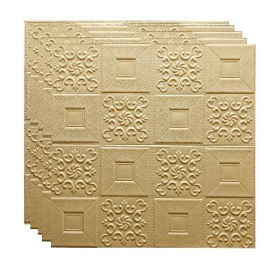 Picture of 3D Pattern Wallpaper for Walls | Soft PE Foam | Self Adhesive | Bedroom, Kitchen, Dining Room, Lobby, Office, Cafe (70 x 70 CM Approx 5.29)