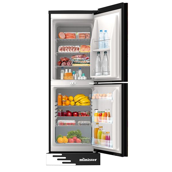 Picture of Minister M-254 Liter Edge Less Frost Type Top Mount Refrigerator Red Spider