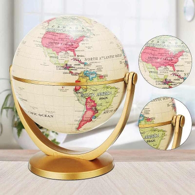 Picture of 360° Rotating 25cm Earth Globe World Map With Stand Geography Education Toy Home Decoration Office Ornament Kids Gift