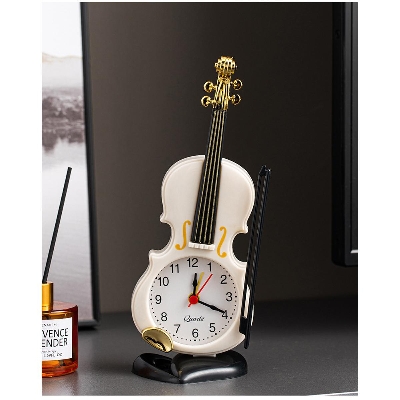 Picture of Violin Students Use Alarm Clock Creative Fashion Simple European Style Children's Cute Cartoon Bedside Retro Ornament Decoration