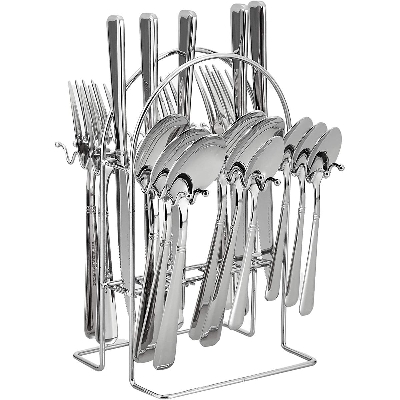 Picture of 24-Piece Stainless Steel Cutlery Set with Stand WR4000-24PL