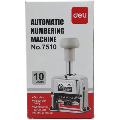 Picture of Deli 10 Digit Automatic Numbering Machine - 7510