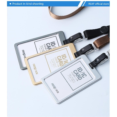 Picture of 6 PCS Reap 6851S Vertical Name badge holder Aluminum Alloy Business Card Badge Holder
