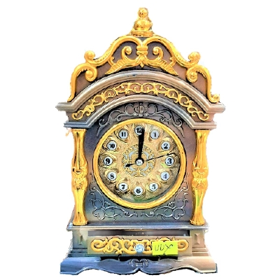 Picture of Antique Skeleton quartz analogue type clock  (Size: 15cm x 10cm)