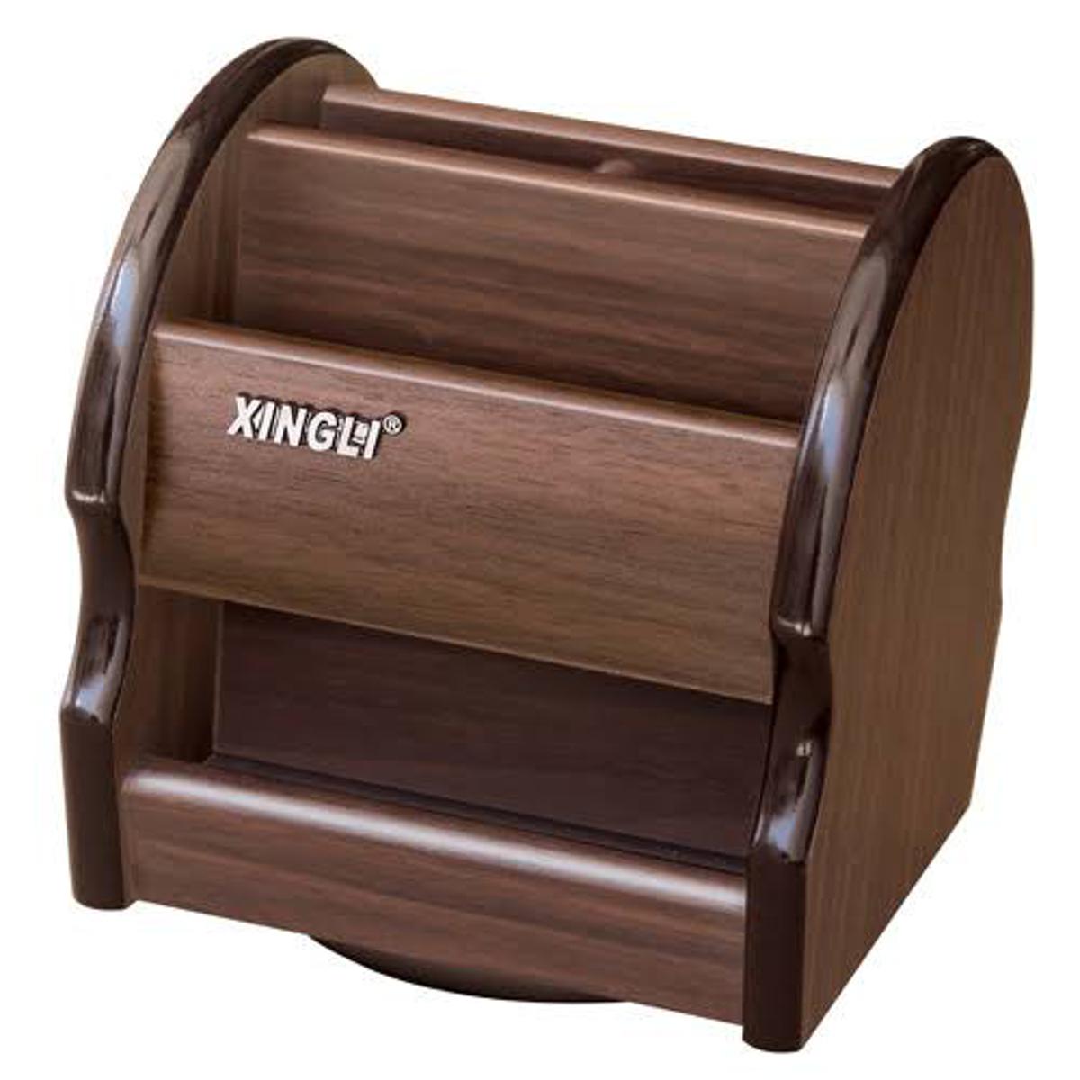 Picture of Wooden pen holder for desk,Rotating Organizer,control caddy,home articles,wood pencil container