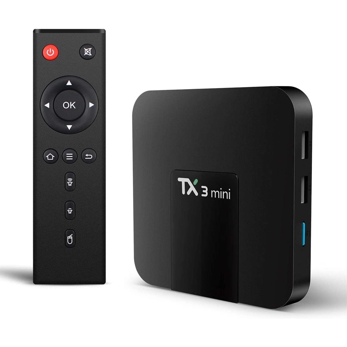 Picture of TX3 Mini Android 8.1 TV Box 4K TV Amlogic S905W Quad core H.265 Decoding 2.0GHz WiFi TV Box - 2GB/16GB