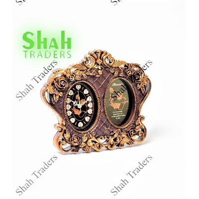 Picture of Clock and Photo Frame Chocolate Dark Clock Table Watch - Wall Frame