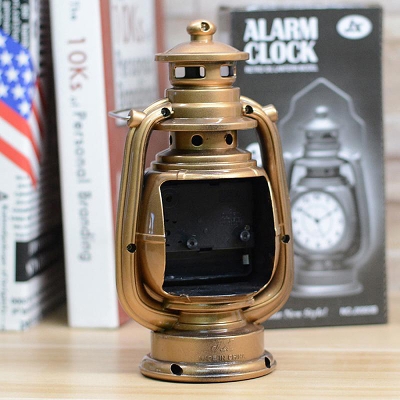 Picture of Creative Household Items - Vintage Retro Style Kerosene Lamp Alarm Clock - Combine Nostalgia and Functionality in Your Home