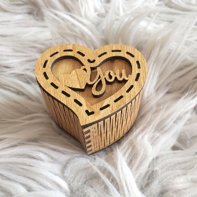 Picture of Heart -shaped ringbox engagement ringbox jewelry Giftbox proposal wedding valentine day anniversary for Christmas