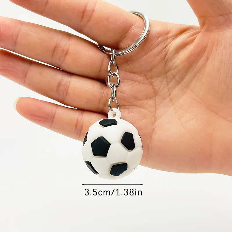 Picture of Mini Football Keychain / Soccer Ball Keychain – Sports Key Ring for Kids, Gifts, Rewards & Party Favors