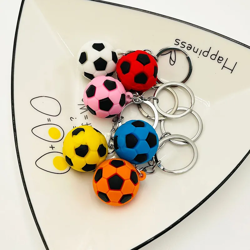 Picture of Mini Football Keychain / Soccer Ball Keychain – Sports Key Ring for Kids, Gifts, Rewards & Party Favors