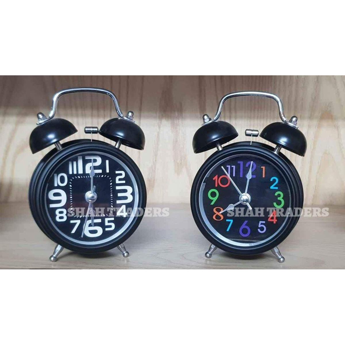 Picture of Twin Bell Table Clock.Loud Alarm Clock. for Home, Office, Decor, Showpiece Item Best for Kids & Students