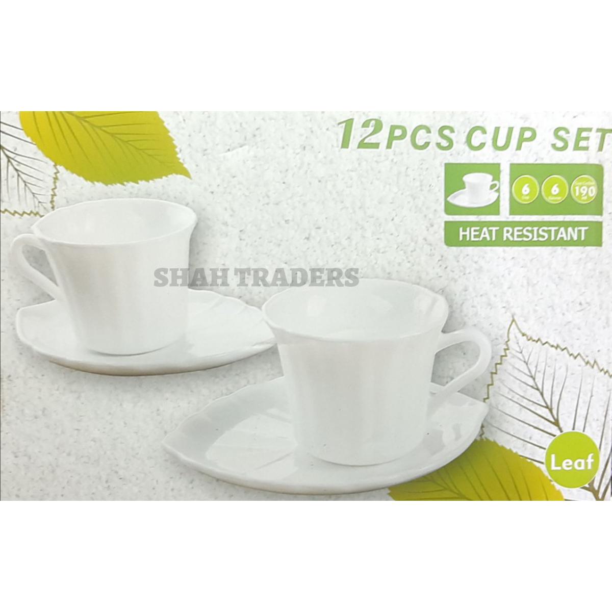Picture of Heat Resistant Tea & Coffee Cups Set of 12 Pcs W/Plates Tea & Coffee