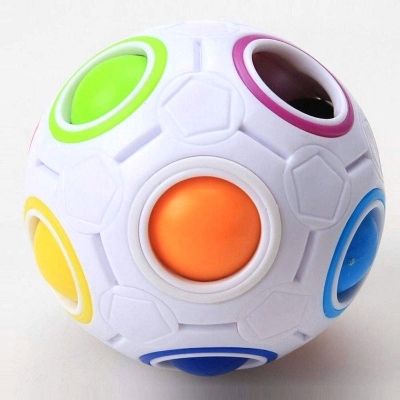 Picture of Rainbow Ball Magic Cube Fidget Toy Puzzle Magic Rainbow Ball Puzzle Fun Fidget