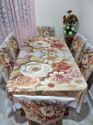 Buy 3D প্রিন্টেড ৬টি চেয়ার এবং ১টি টেবিল কাভারসহ মোট ৭ পিসের কমপ্লিট সেট। পোশাক বাড়ি শপ at Best Prices in Bangladesh