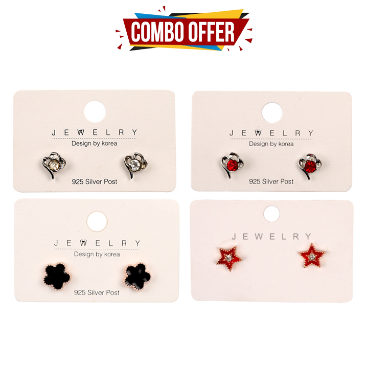 Picture of Fabulous Four Pair Earring Bundle Multi-design