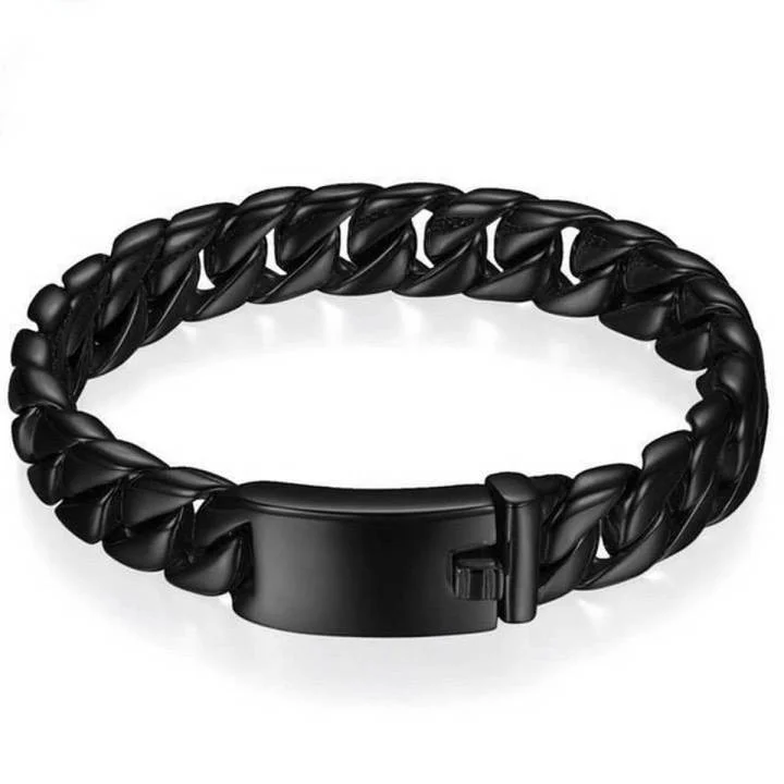 Buy premium-mens-stainless-steel-bracelet-black at Best Price in Bangladesh