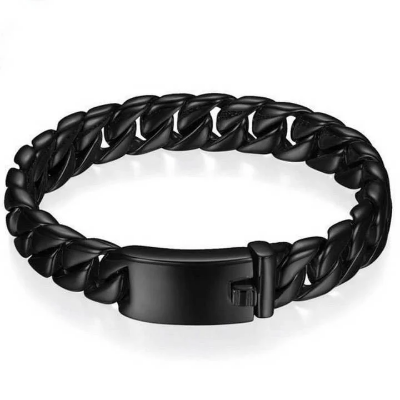 Buy premium-mens-stainless-steel-bracelet-black at Best Price in Bangladesh