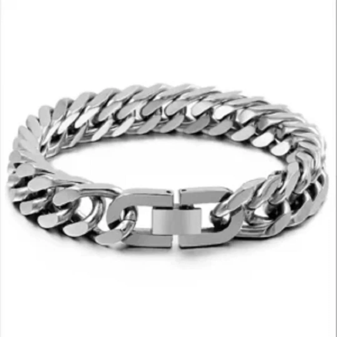 Buy 316l-stainless-steel-mens-bracelet-silver at Best Price in Bangladesh