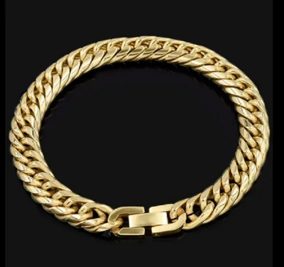 Buy 316l-stainless-steel-mens-bracelet-golden at Best Price in Bangladesh