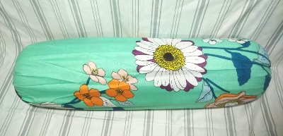 Picture of Side Pillow Cover Kol Balish Cover 1 Pcs | Standard 38 * 32 Inch Pillow Protector - Available in Green, Pink, Red, Brown, Ash, Purple, Blue