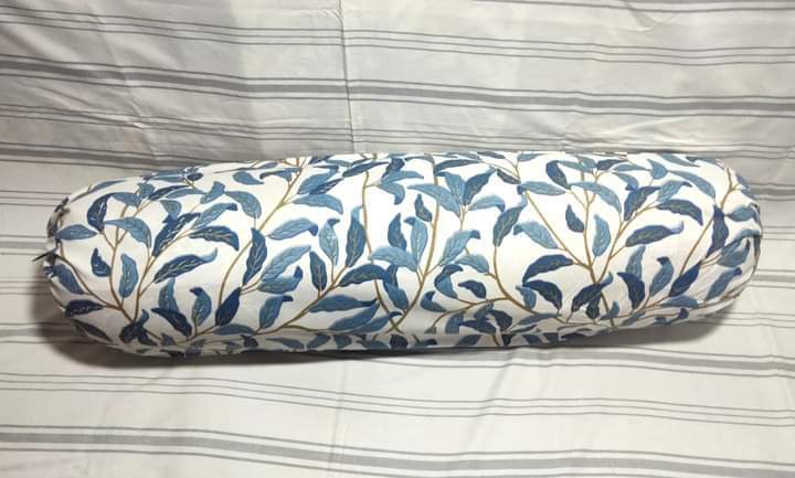 Picture of Side Pillow Cover Kol Balish Cover 1 Pcs | Standard 38 * 32 Inch Pillow Protector - Available in Green, Pink, Red, Brown, Ash, Purple, Blue