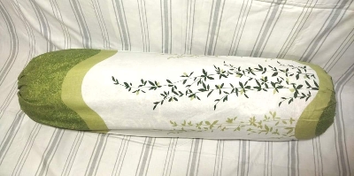 Picture of Side Pillow Cover Kol Balish Cover 1 Pcs | Standard 38 * 32 Inch Pillow Protector - Available in Green, Pink, Red, Brown, Ash, Purple, Blue