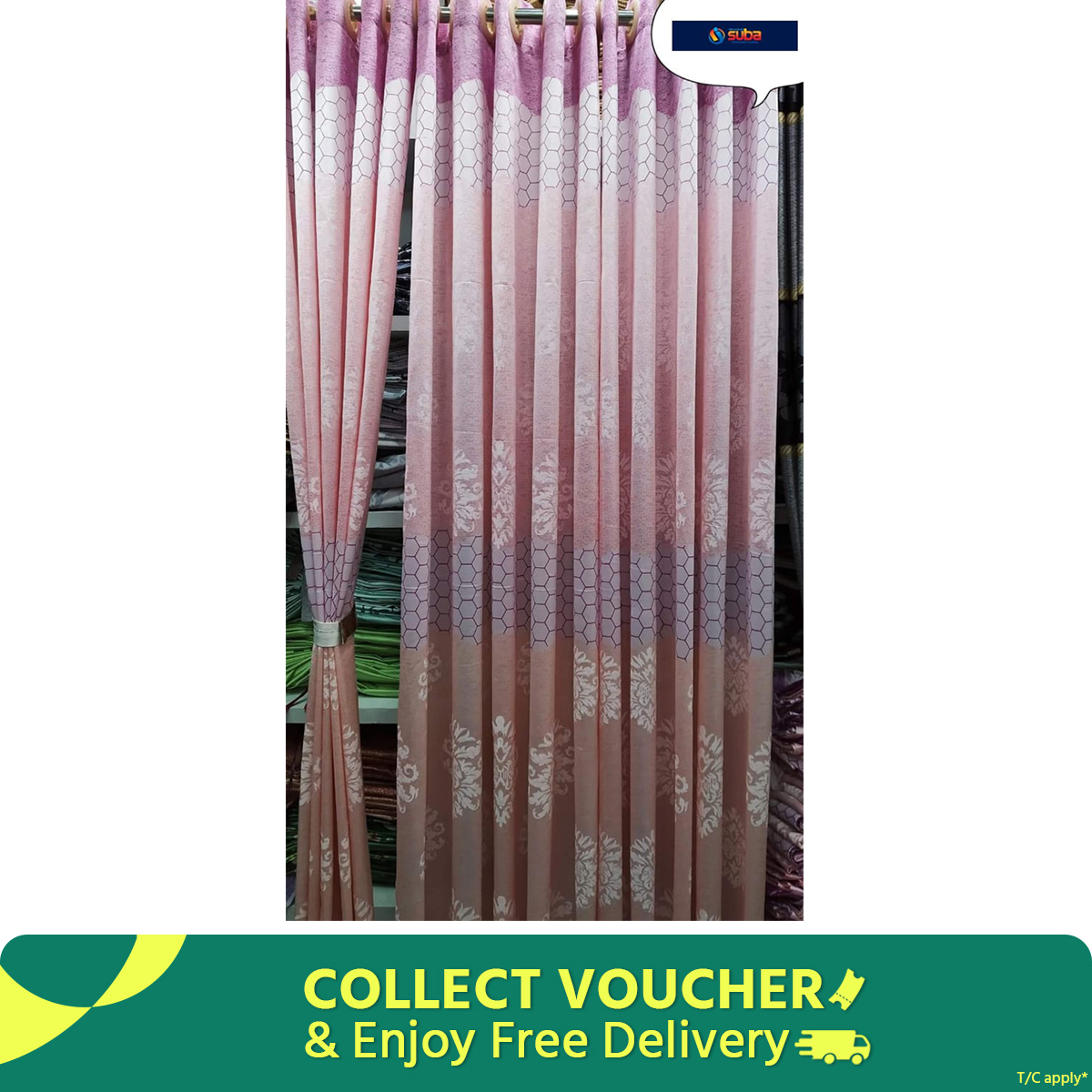 Picture of Premium Quality Home tex synthetic Curtain, (5 khuci) Porda, parda for Home Decoration Door and window From Suba International