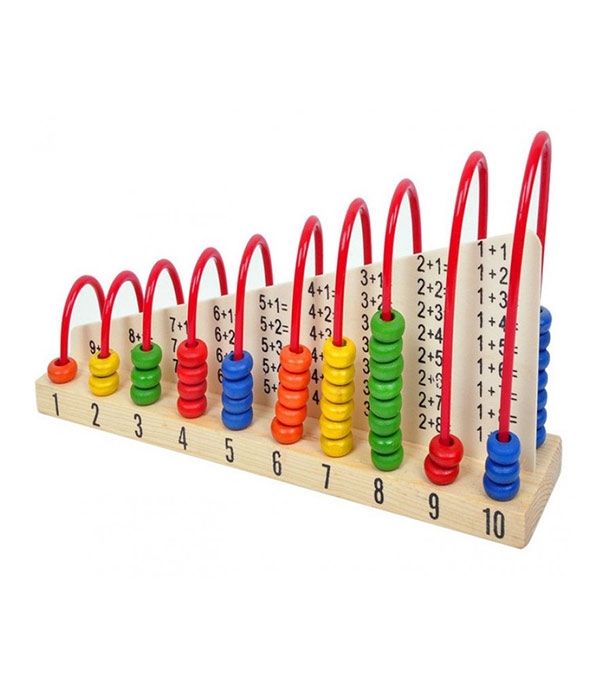 Buy multicolor-wooden-abacus-toys-children-counting-calculation-shelf-blocks at Best Price in Bangladesh