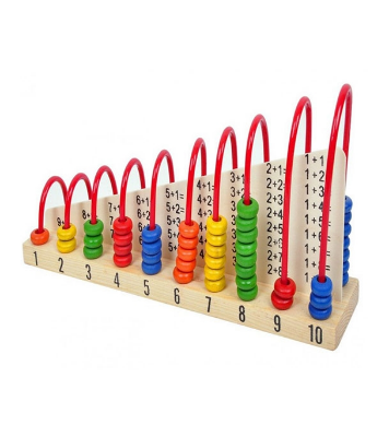 Buy multicolor-wooden-abacus-toys-children-counting-calculation-shelf-blocks at Best Price in Bangladesh