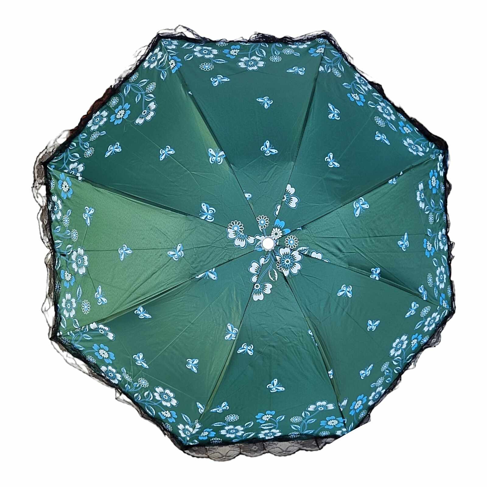 Picture of Ladies Fashionable and Elegant Anti UV Sunshade Print Border Kuchi Umbrella