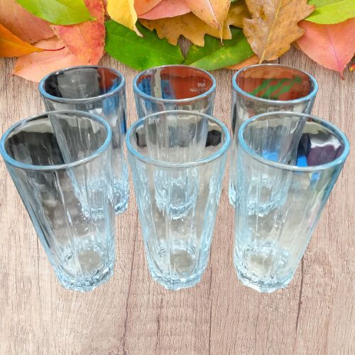 Picture of Diamond glass (Tumbler) 6Pcs of glass.  PURE-Stong-Clear.