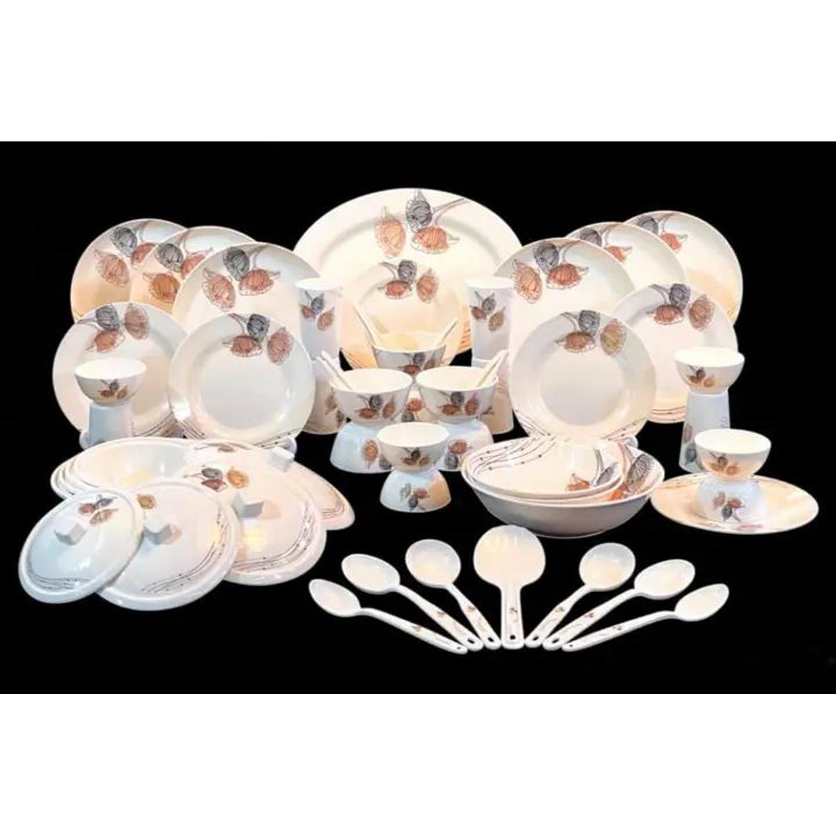 Picture of 62 PCS Dinner Set (Diamond Melamine) High Quality Tableware set.