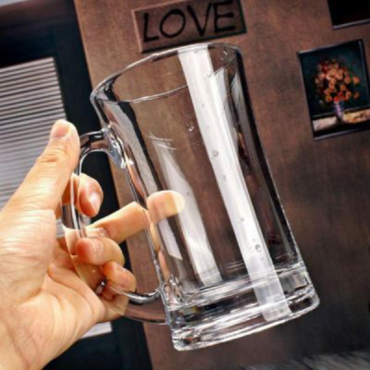 Picture of Newfangled - Superb Quality - Beer Mug Glass for water juice and milk 390ml 1pc. - Kitchen & Dining - Express Yourelf- Delights