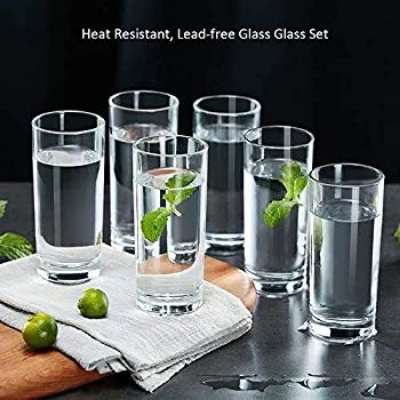 Picture of Water Glass Transparent Long Glasses 305Ml. Set Of 6Pcs - Serve Your Beverages In Style With This Set Of 6 Transparent Long Glasses - Each With A Capacity Of 305Ml