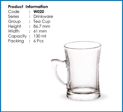 Picture of Tea cup set glasses set of 6 pcs. Traditional Cup set.