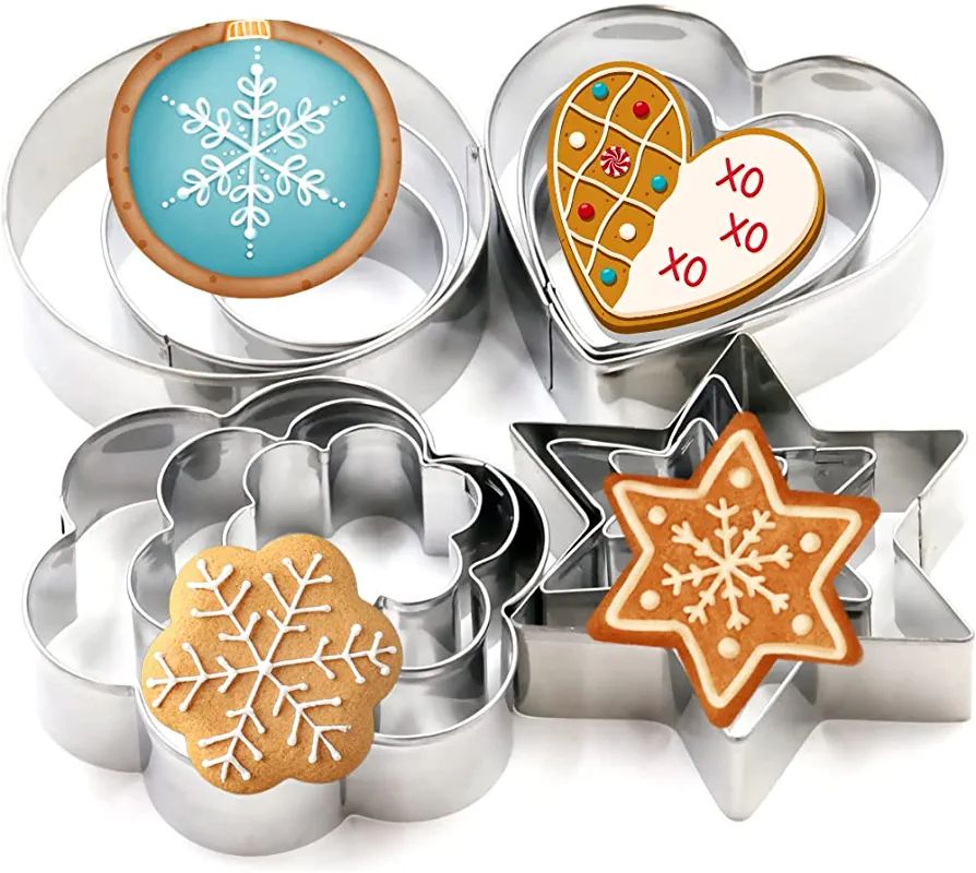 Picture of Cookie Cutter Stainless Steel Cookie Cutter with 4Shape, 12 Pieces.