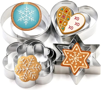 Picture of Cookie Cutter Stainless Steel Cookie Cutter with 4Shape, 12 Pieces.