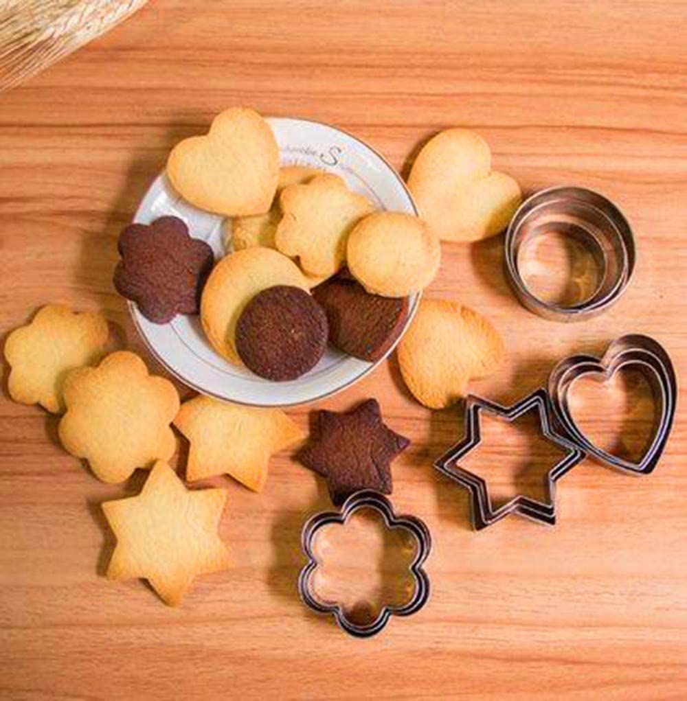 Picture of Cookie Cutter Stainless Steel Cookie Cutter with 4Shape, 12 Pieces.