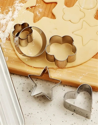 Picture of Cookie Cutter Stainless Steel Cookie Cutter with 4Shape, 12 Pieces.