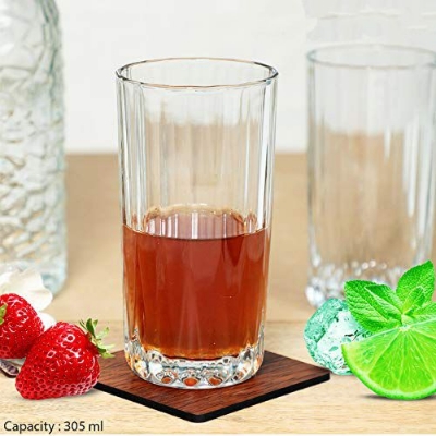 Picture of Antalya Glass Water/Juice Tumbler - Transparent Tumbler For Serving Beverages - Set Of 6 Pieces 305Ml Each