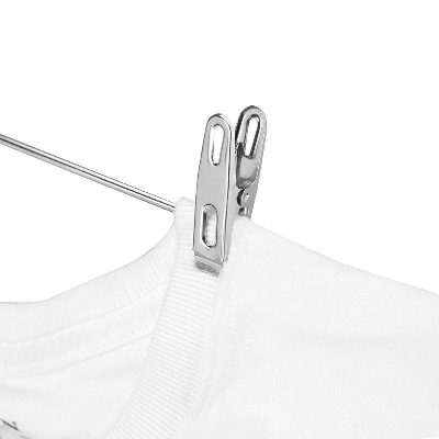 Picture of Stainless Steel Clothespins, Universal Household Durable Metal Flat Mouth Clothespins Peg Clamp, Suitable for Laundry Use and Home Use
.