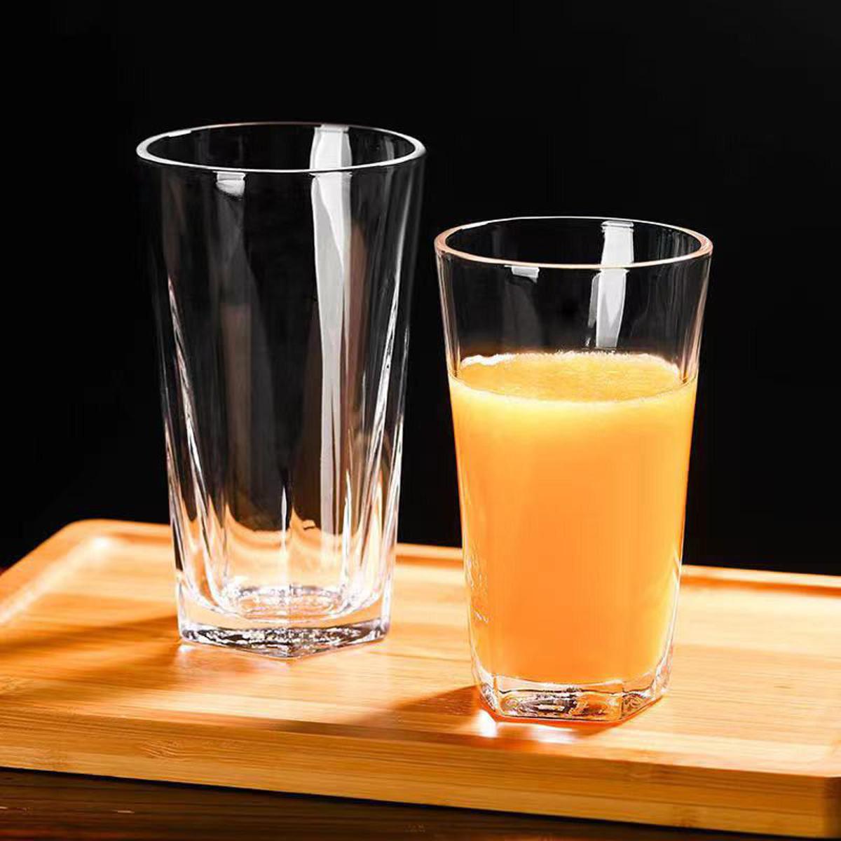 Picture of Glass glass juice milk breakfast glass transparent Set of 6 Pcs.