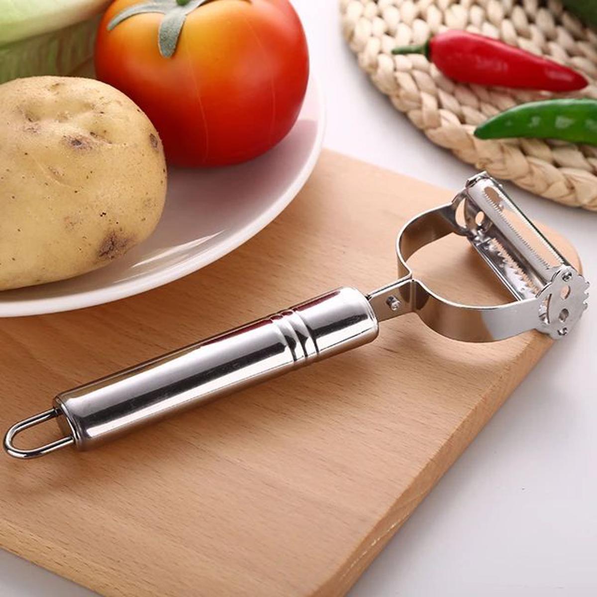 Picture of Stainless Steel Potato Cucumber Carrot Grater Julienne Peeler Vegetables Fruit Peeler Vegetable Slicer - Minimalistic Sophistication