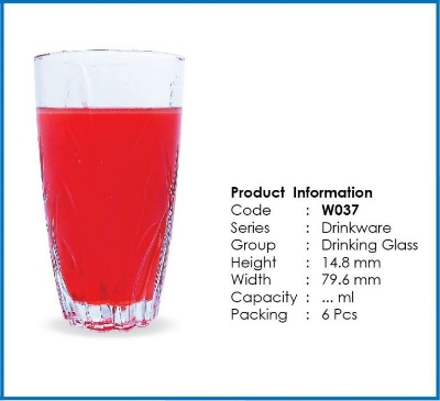 Picture of Highly Vital - Refined Taste - Water & Juice Drinking Glass Tumbler set of 6 Pcs. - Kitchen & Dining - Fun To Have - Modern and Trendy